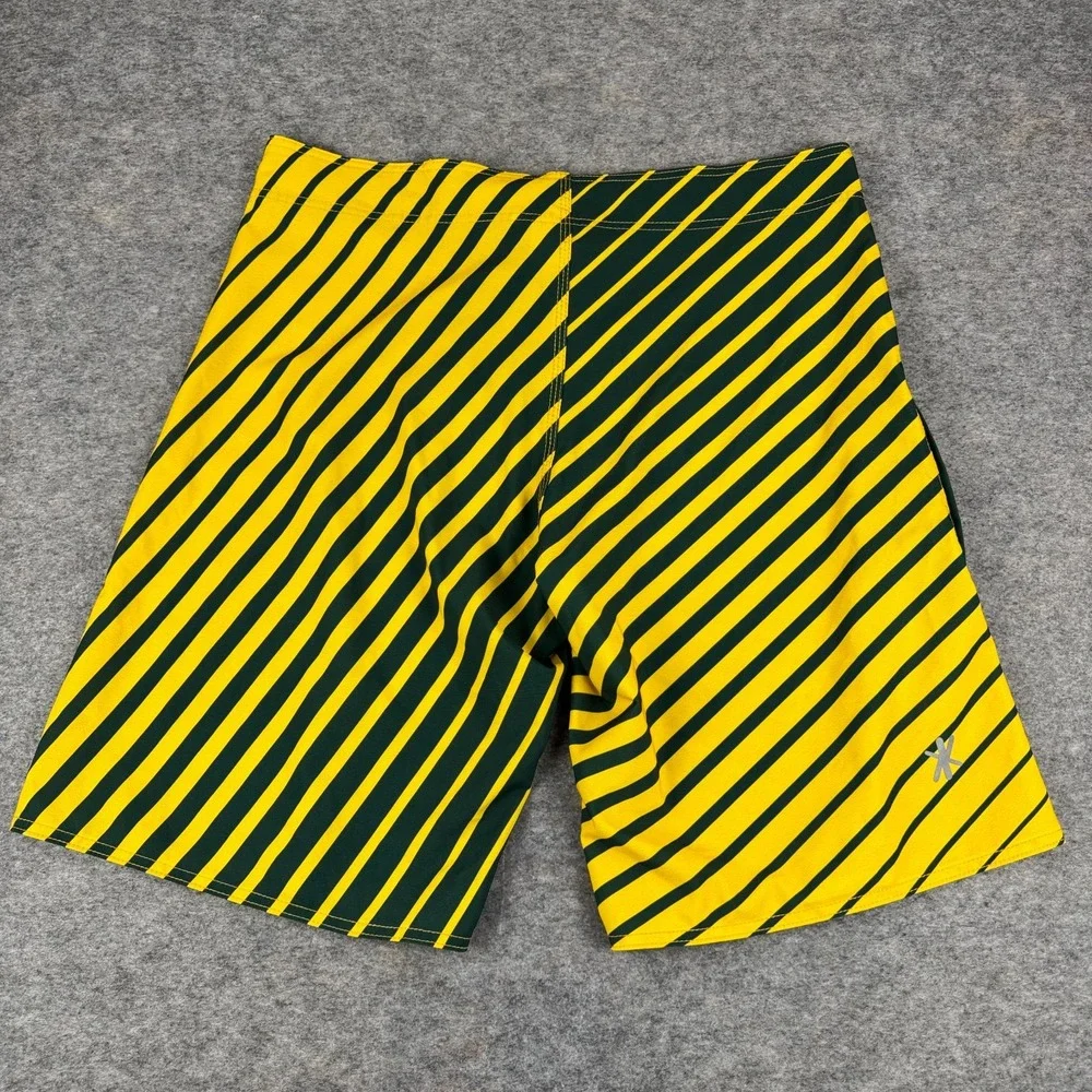 NFL Team Apparel Green Bay Packers Boardshorts Swim Shorts Yellow Mens 38